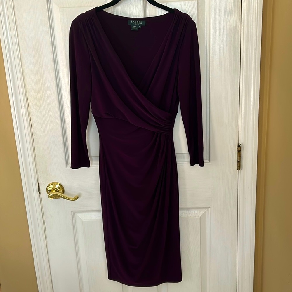 LAUREN: Ralph Lauren Deep Purple SZ 6 dress